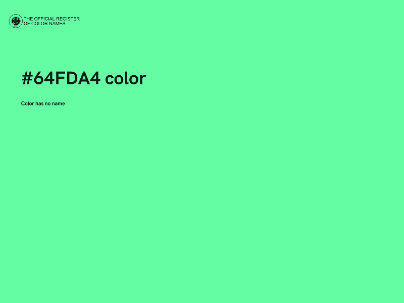 #64FDA4 color image