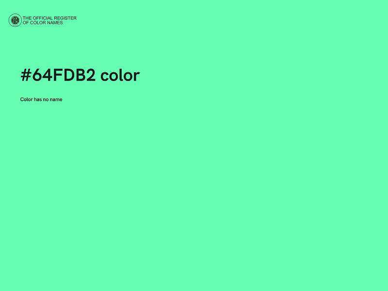 #64FDB2 color image