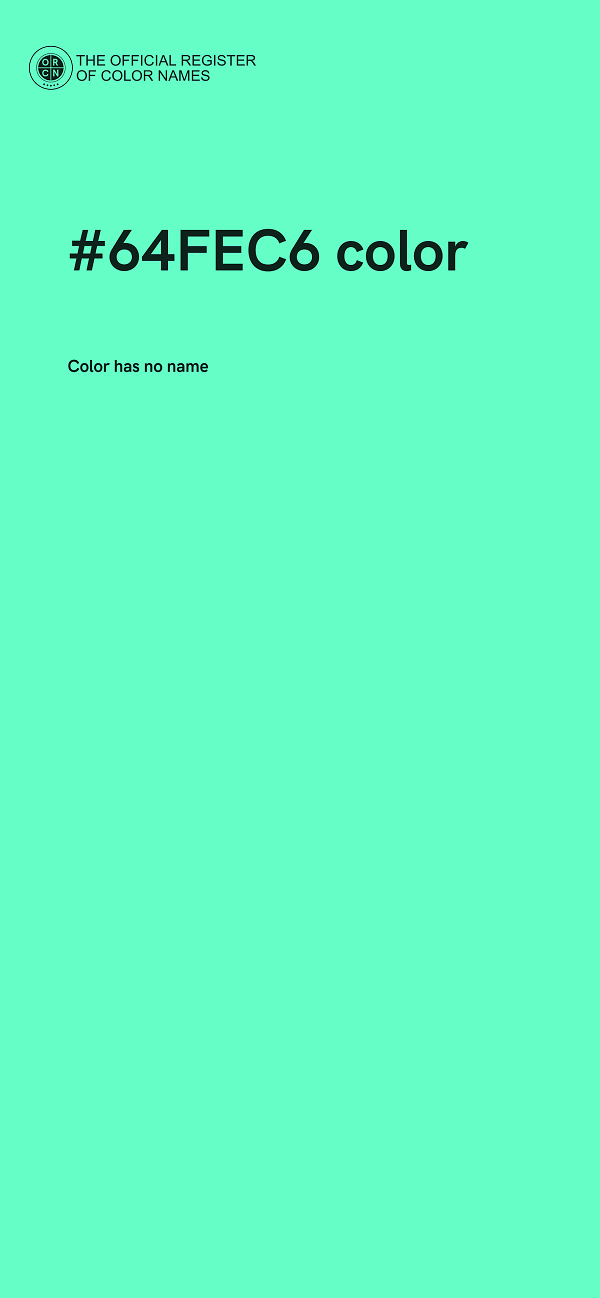 #64FEC6 color image