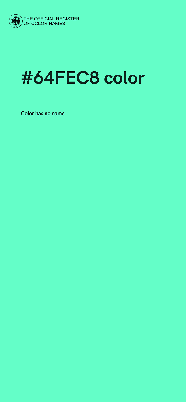 #64FEC8 color image