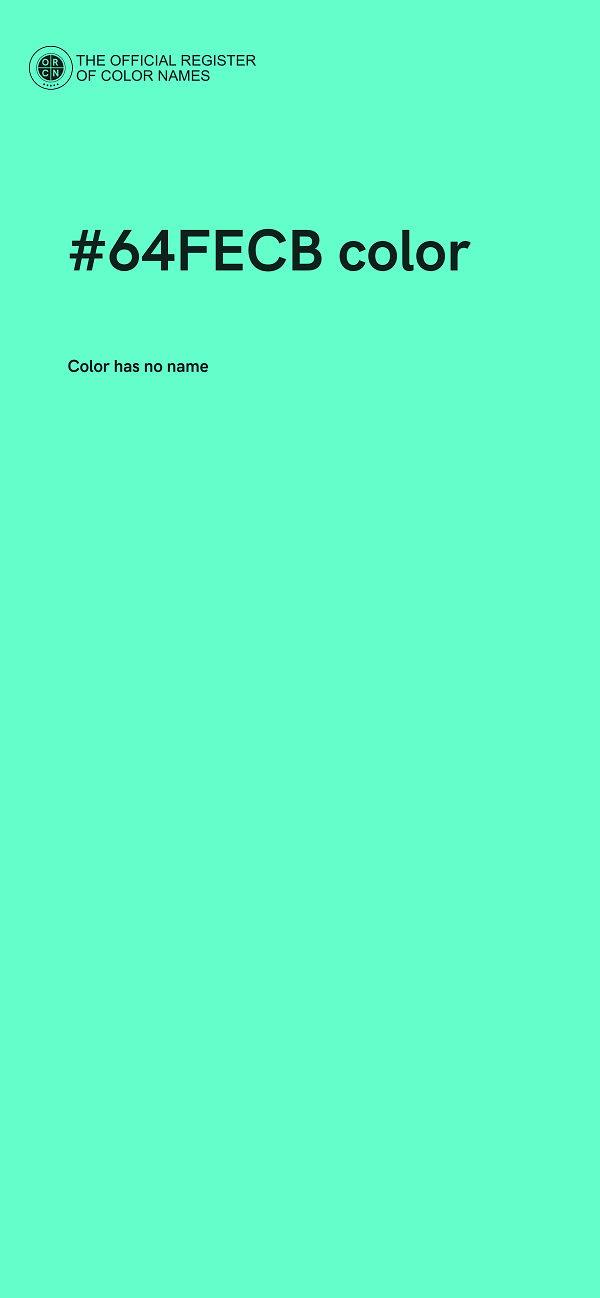 #64FECB color image