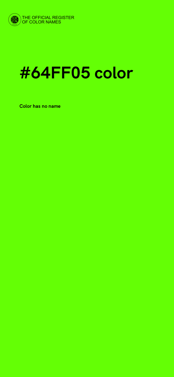 #64FF05 color image