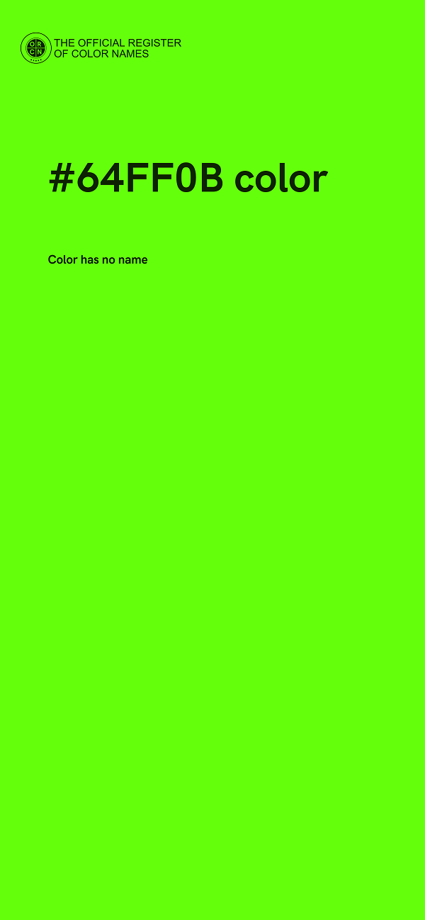 #64FF0B color image