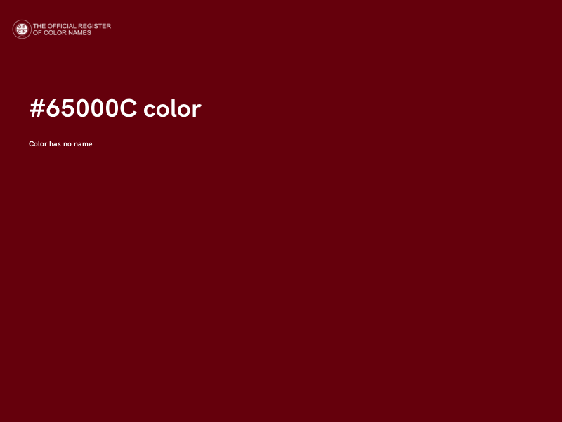 #65000C color image