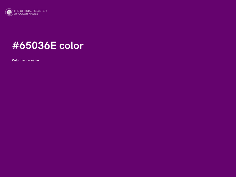 #65036E color image