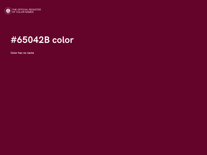 #65042B color image
