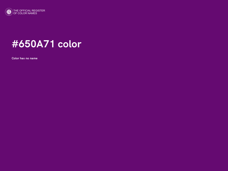 #650A71 color image