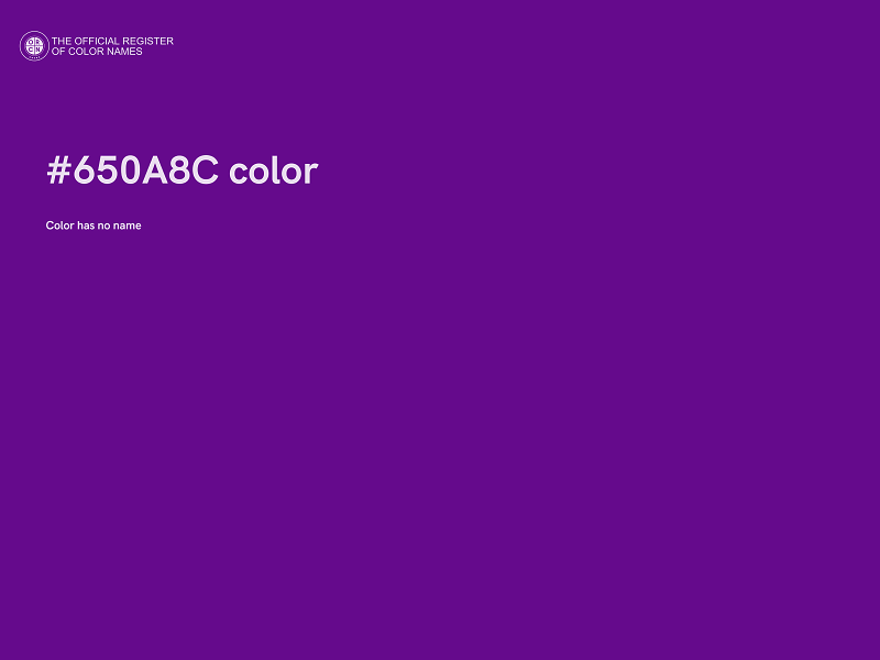 #650A8C color image