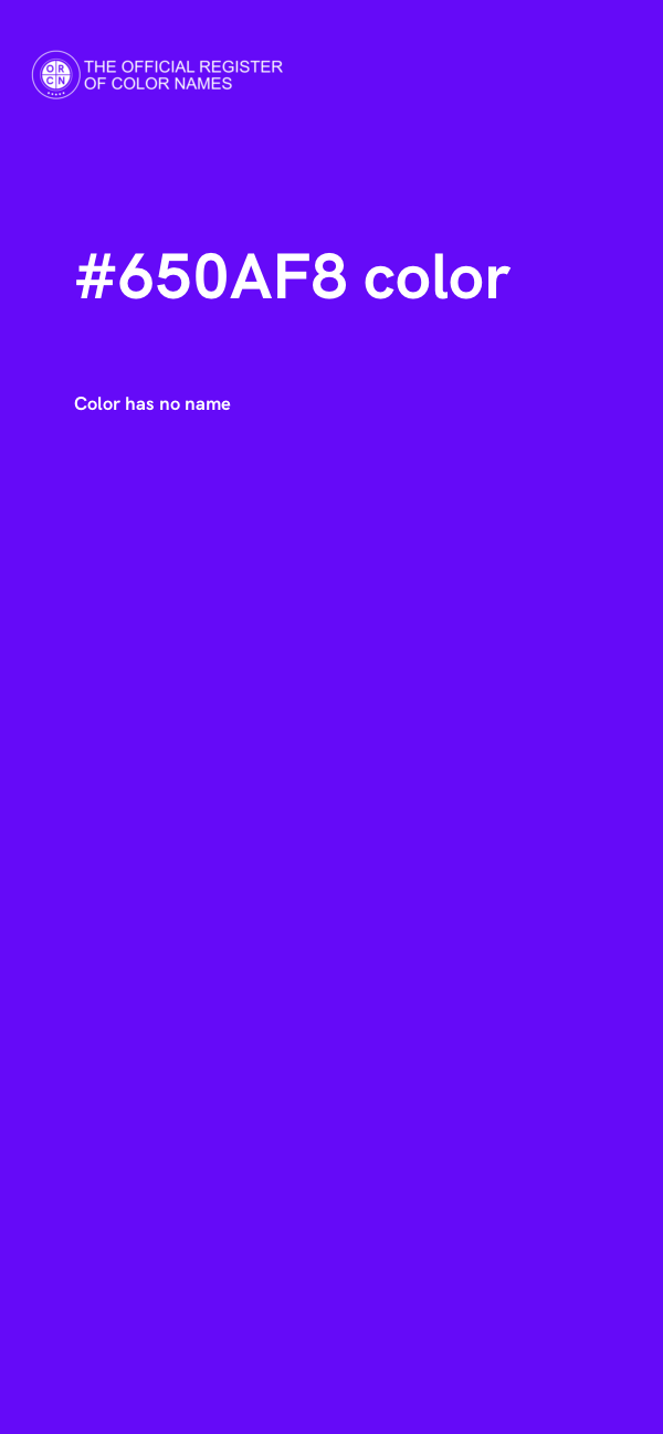 #650AF8 color image