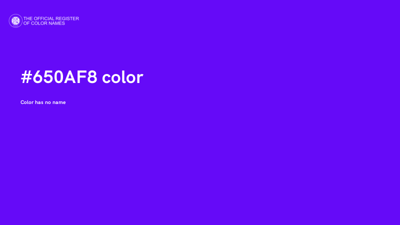 #650AF8 color image