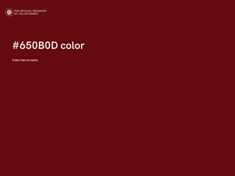 #650B0D color image