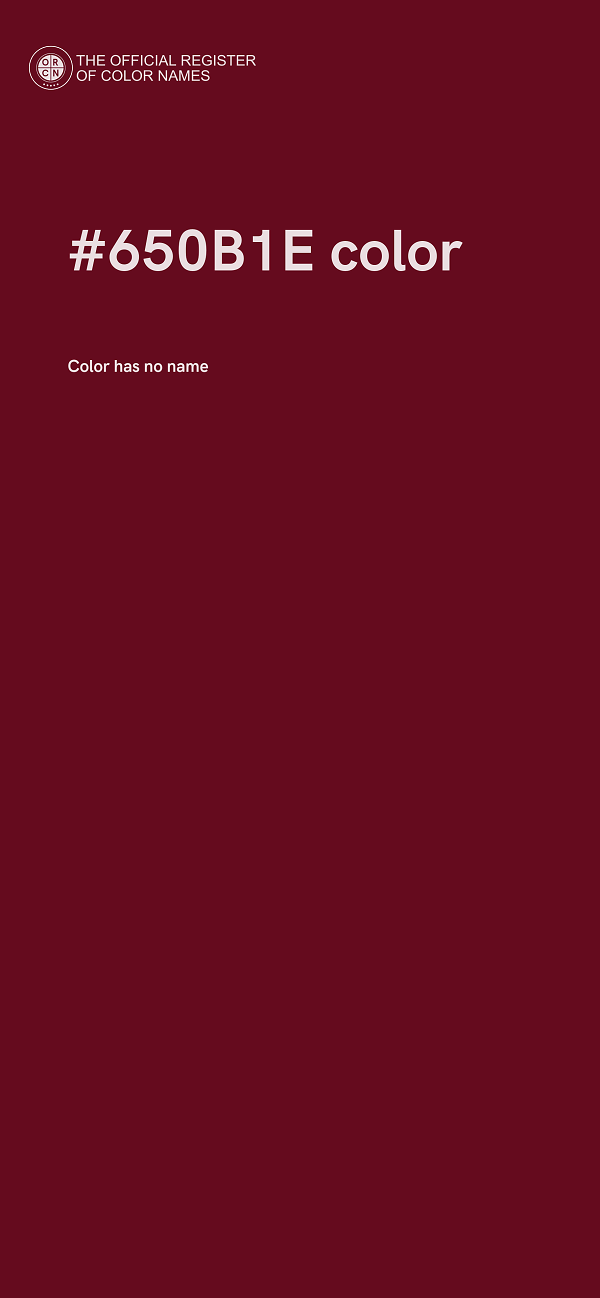 #650B1E color image