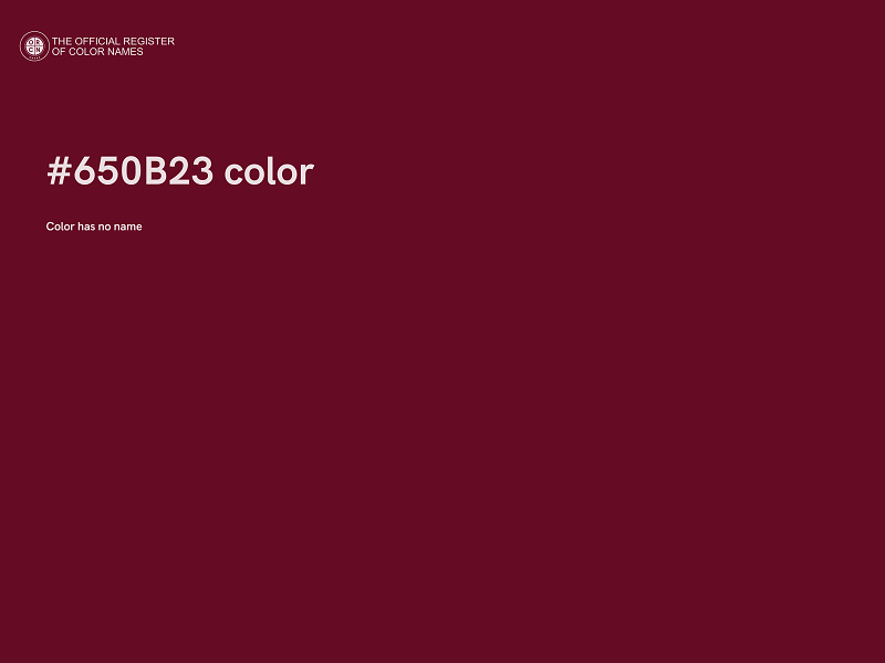 #650B23 color image