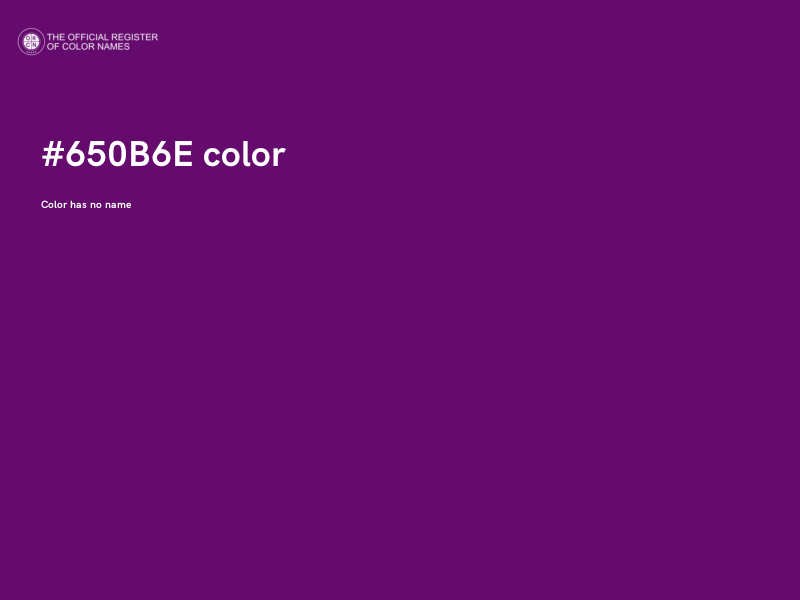 #650B6E color image