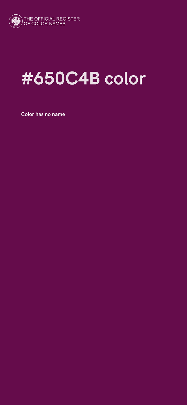 #650C4B color image