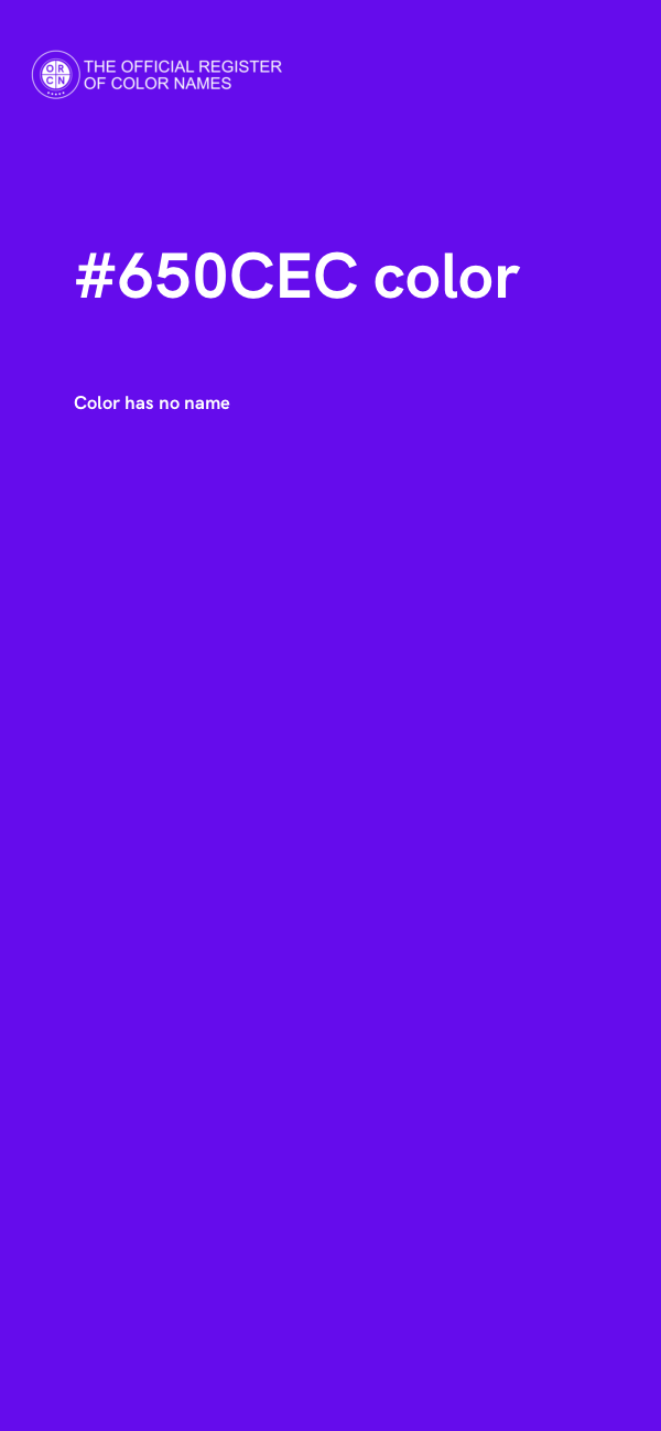 #650CEC color image