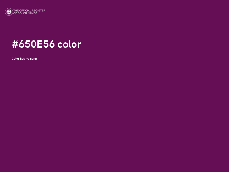 #650E56 color image