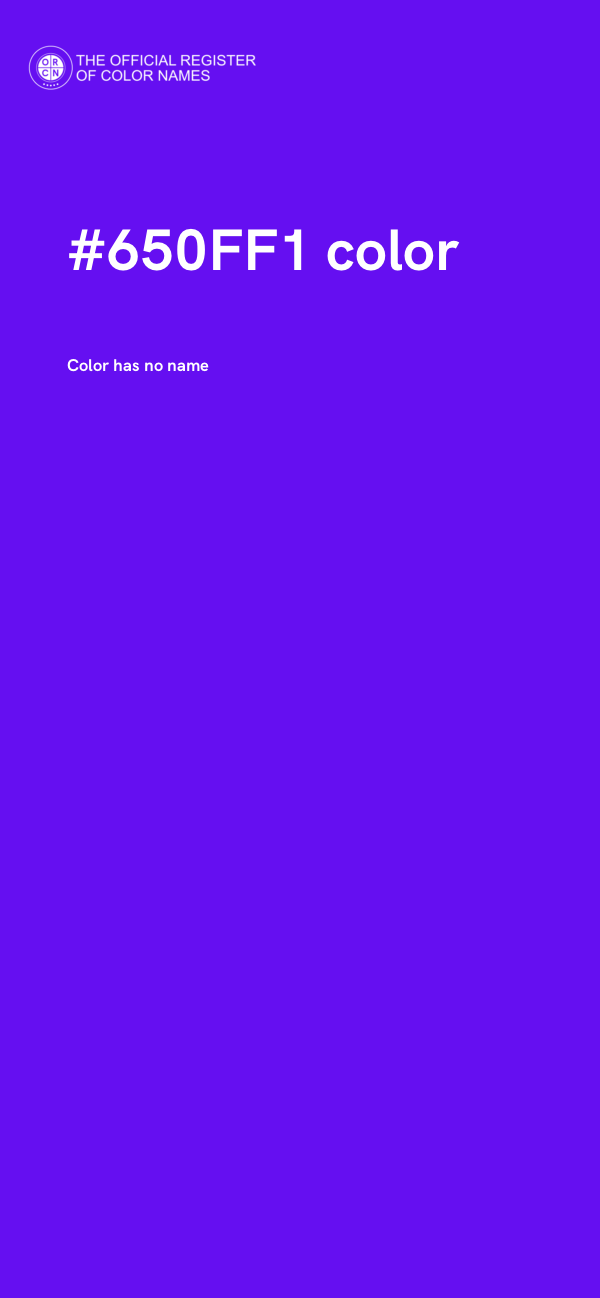 #650FF1 color image