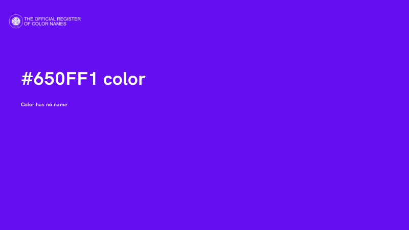 #650FF1 color image