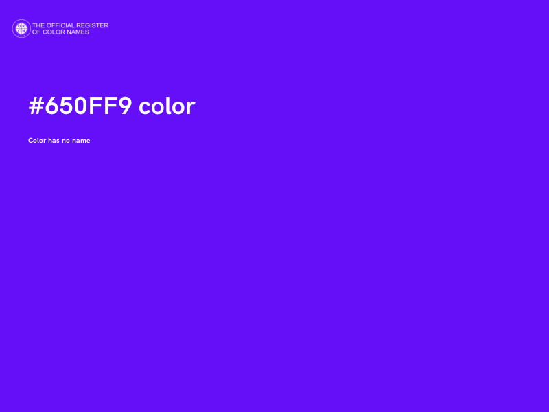 #650FF9 color image