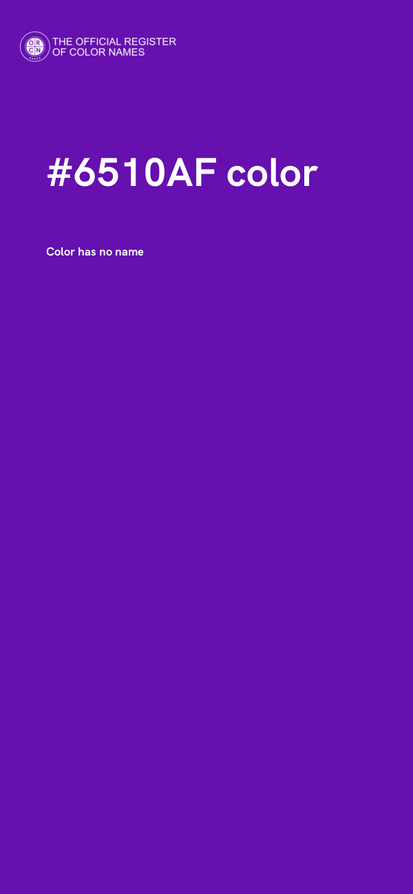 #6510AF color image