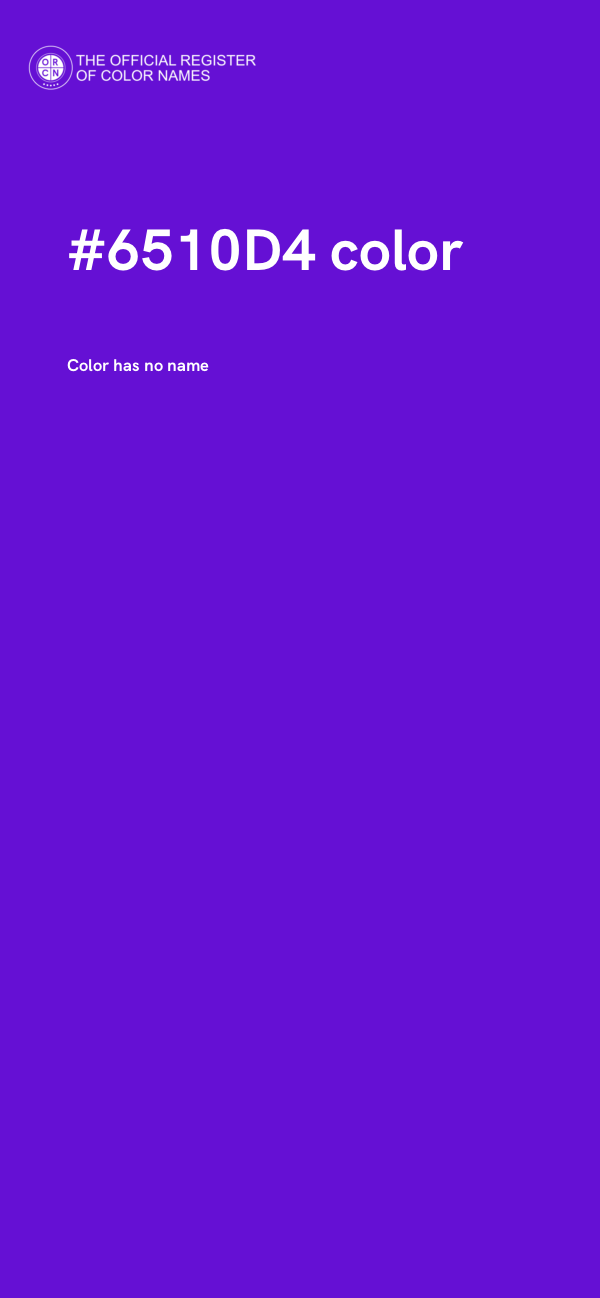 #6510D4 color image