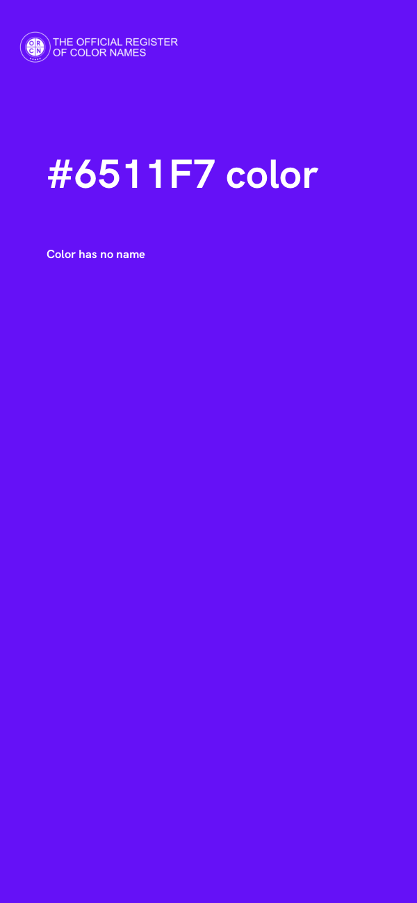 #6511F7 color image