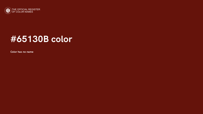 #65130B color image