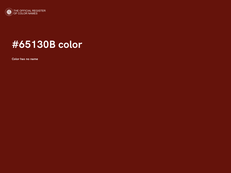 #65130B color image