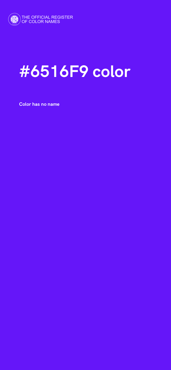 #6516F9 color image