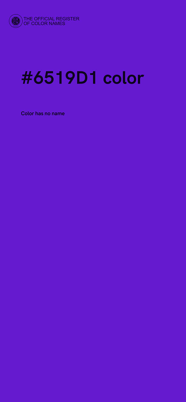 #6519D1 color image