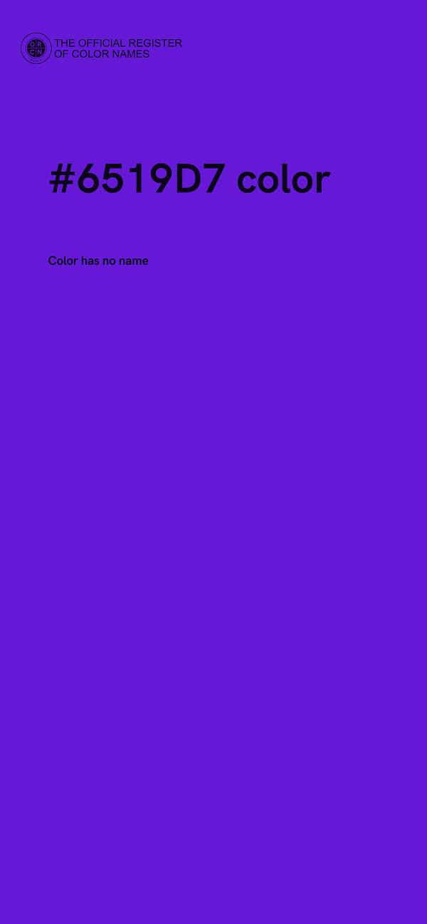 #6519D7 color image