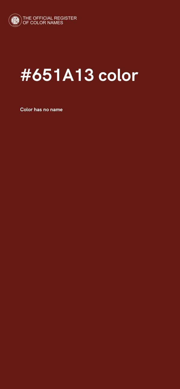 #651A13 color image