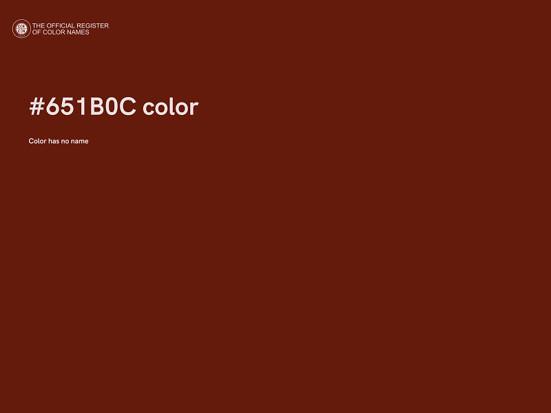 #651B0C color image