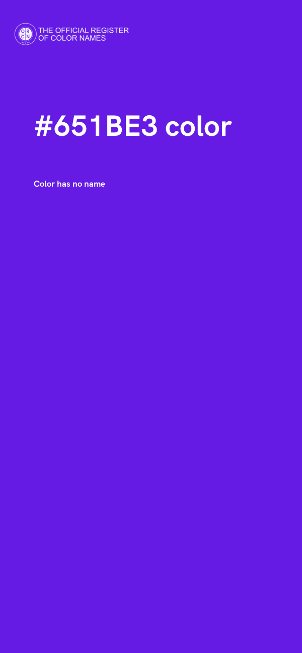 #651BE3 color image