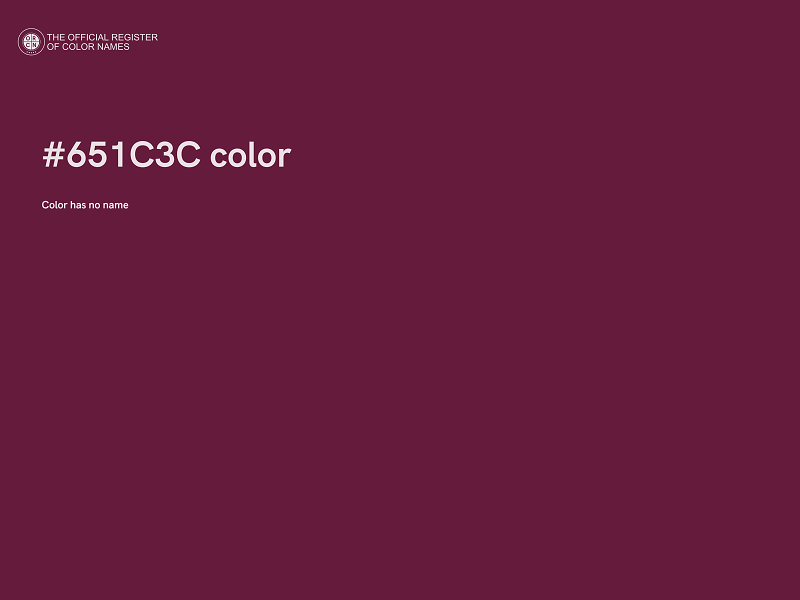 #651C3C color image