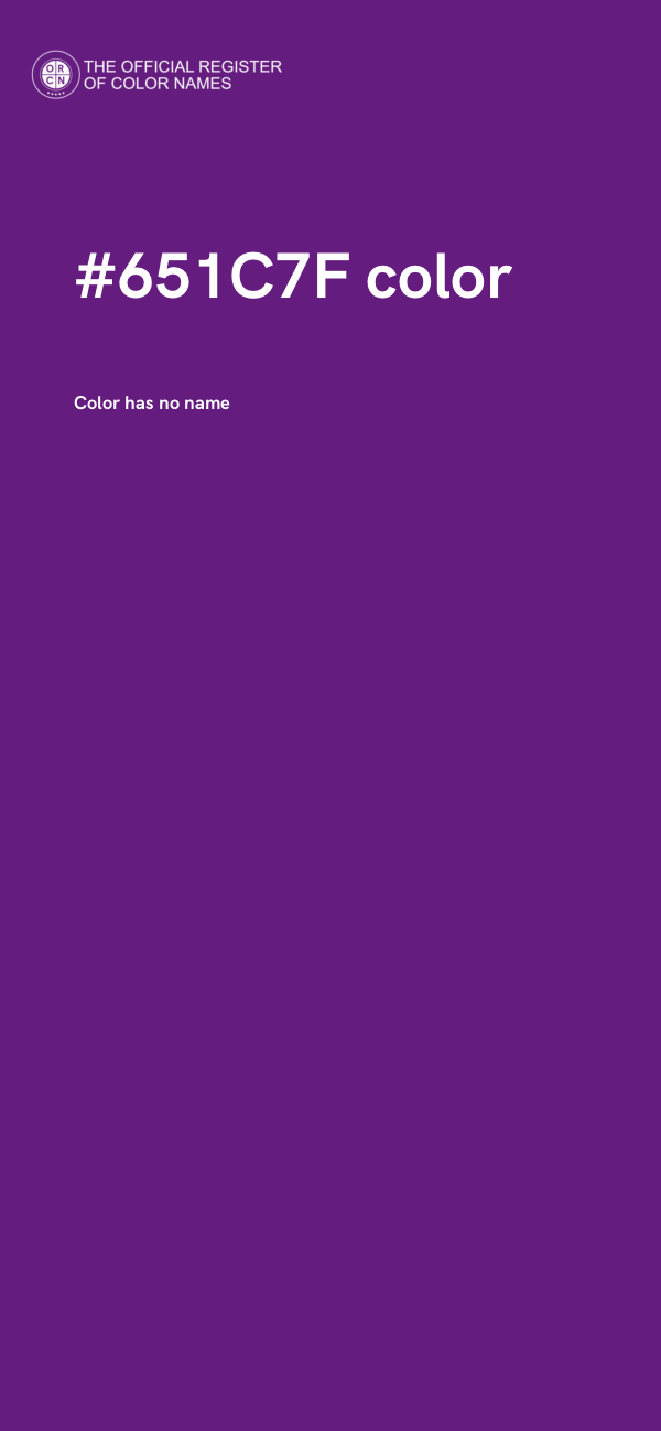#651C7F color image