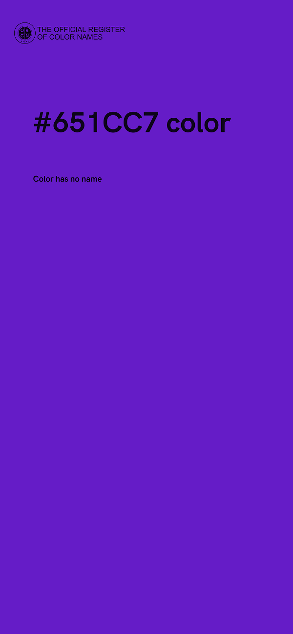 #651CC7 color image