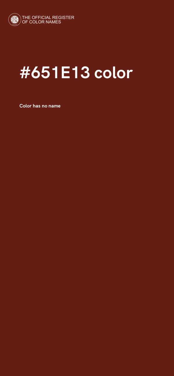 #651E13 color image