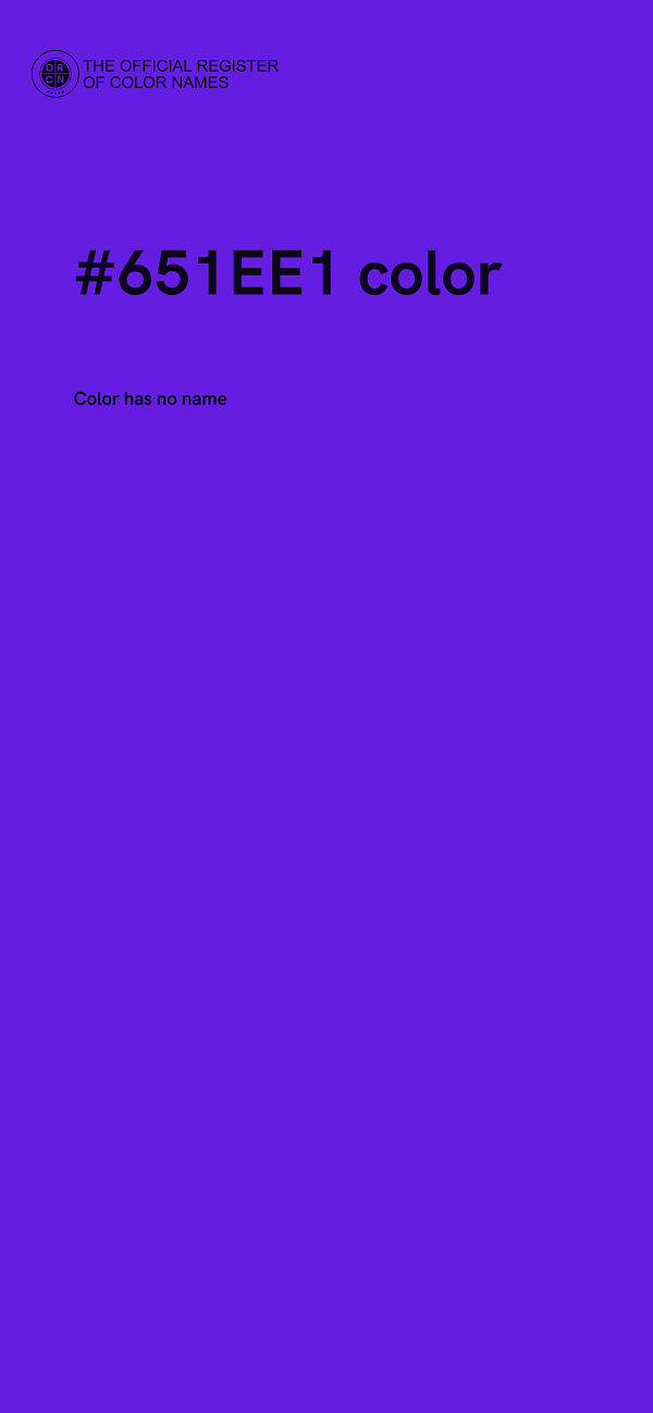 #651EE1 color image