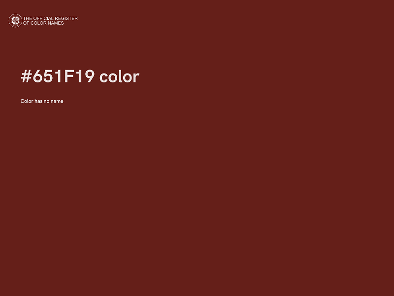 #651F19 color image