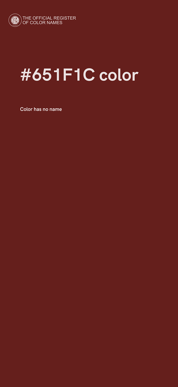 #651F1C color image