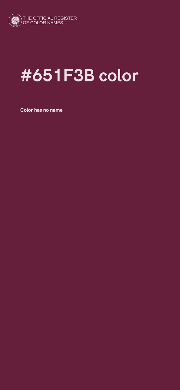 #651F3B color image