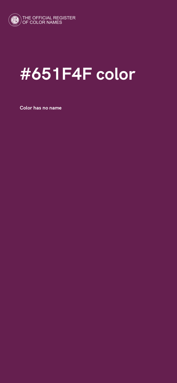 #651F4F color image
