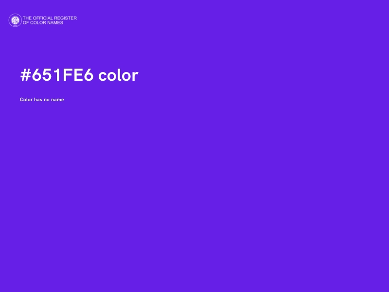 #651FE6 color image