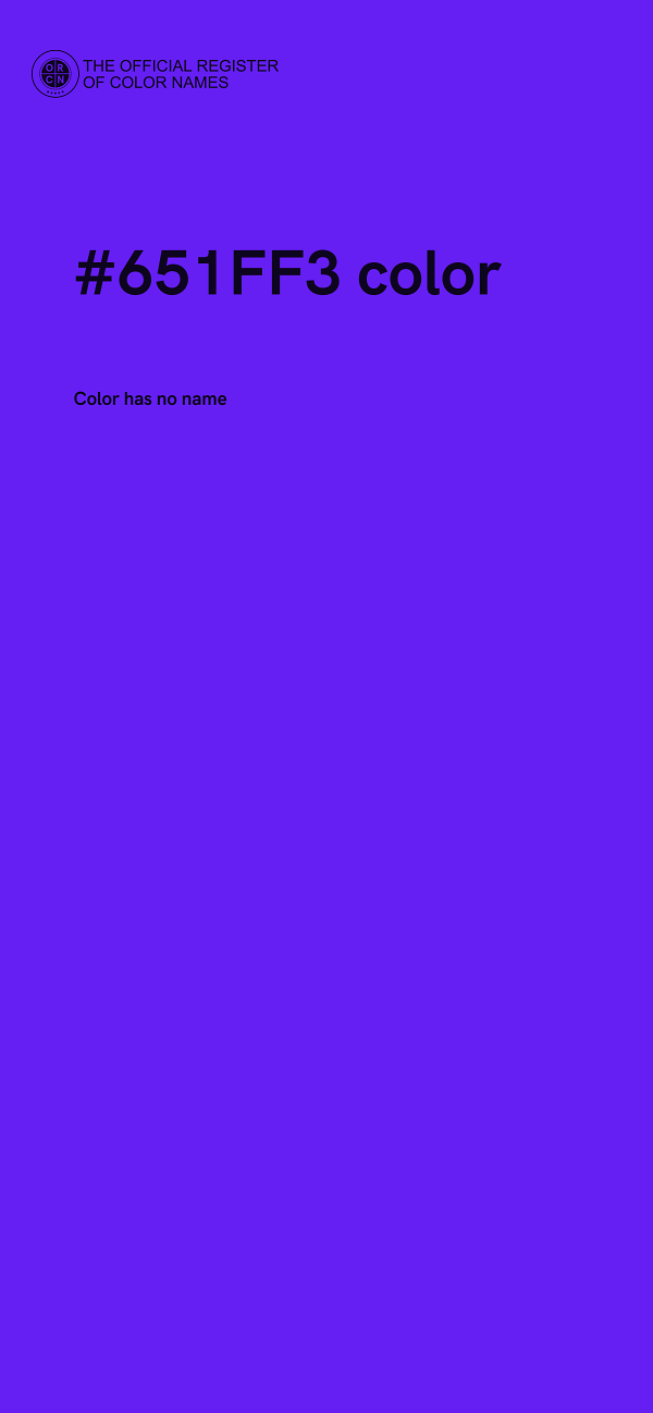 #651FF3 color image