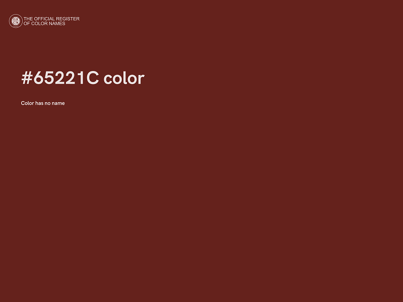 #65221C color image