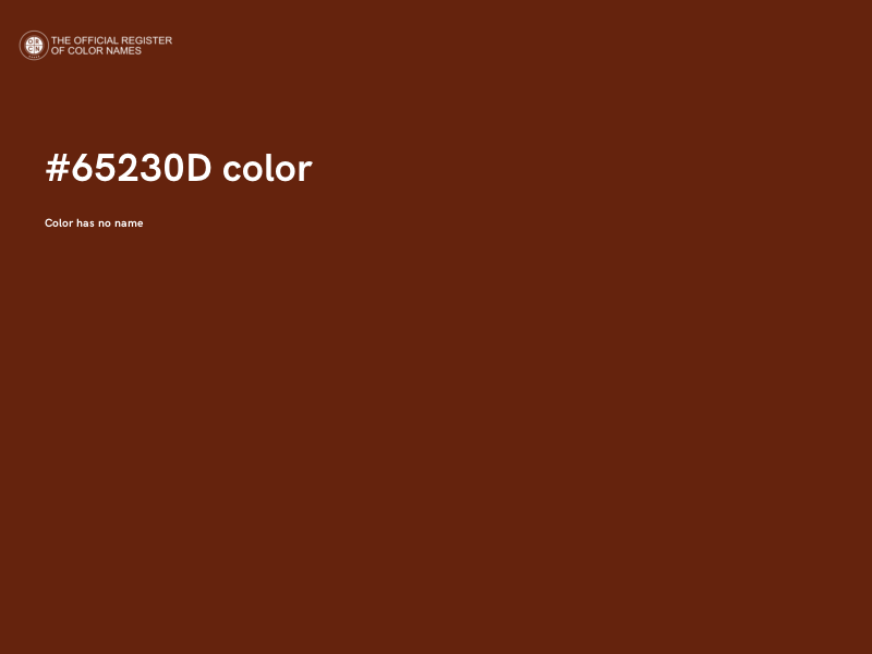 #65230D color image