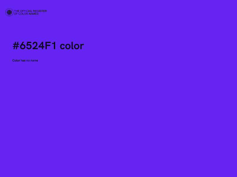 #6524F1 color image