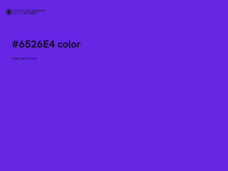 #6526E4 color image